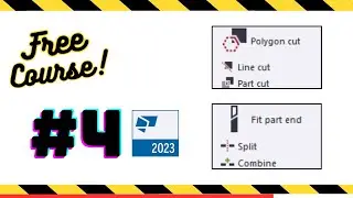 NOW I KNOW ! ! How to CUT, SPLICE, COMBINE & PUNCH | EDIT TOOLS TEKLA STRUCTURES 2023