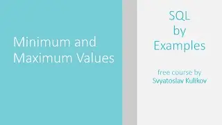02 - 01 - 08 - Minimum and Maximum Values (Example 08) [ENG]