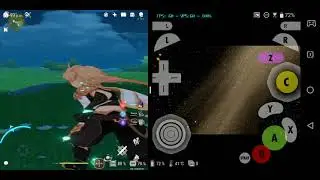 Genshin Impact and Dolphin Emulator Running At The Same Time (Android) Asus ROG Phone 1