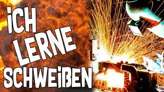 Ich lerne Schweißen mit Elektroden Schweißgerät