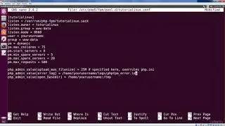 Configuring the php fpm Pool for your Website