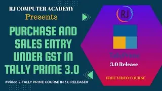 #video-2# Purchase and Sales entry in Tally Prime 3.0||GST Entries||Free Tally Prime Course