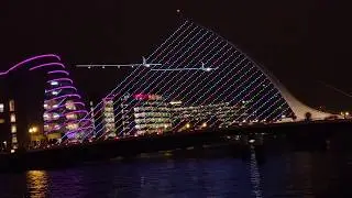 Samuel Beckett Bridge Christmas Lights (Dublin City, Ireland)