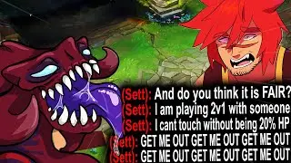 This is the MOST TILTED SETT I ever played against, He had a mental breakdown and I LOVED IT!!!