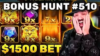 THE 24 BIGGEST BONUSES FROM BONUS HUNT 510  $400-500 SPIN 