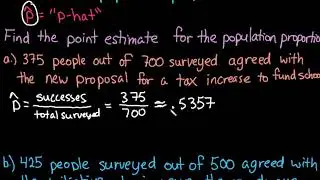 How to Find the Point Estimate for the Population Proportion