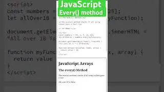 #every#method#array#javascript#coding#2024#javascriptinterview#program#questions#programming#logics