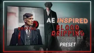 Ae Inspired Blood Dripping Text Preset | Alight Motion Text xml #transition #text