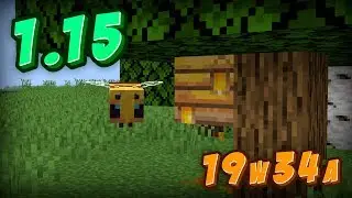 Пчёлы в Майнкрафт без модов! Обзор Снапшота 19w34a Майнкрафт 1.15