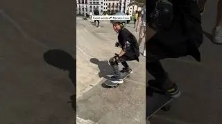 Тимофей учится прыгать с грани в скейт парке🔥 