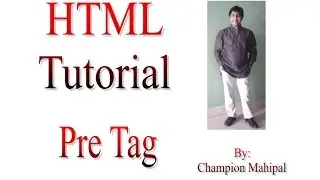 Learn HTML Tutorial 12 pre tag with example
