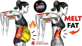30-Min abs Workout To BURN BELLY FAT 🔥 BEST Weight Loss with Standing Exercises