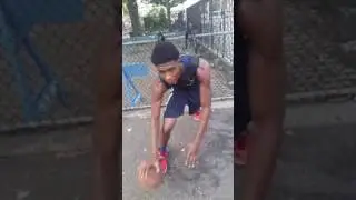 Elijah Buchanan.  Lower body explosive work with resistance vest