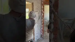 Работа штукатурной станции SertaMaster XL. Питание от сети 220В.Шнековая пара D6-3 Mono 