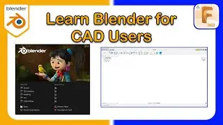 Learn Blender for a CAD User - Part 1 - Simple Example in Fusion and Blender 3.0 