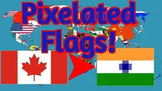 Progressively Pixelated Flags - Geography Quiz!