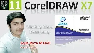 How to Business Card Designing in Coreldraw x7 || Urdu Hindi Tutorial || By Aqib Graphic Designing
