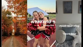 weekend + room tour + first fall day * productive * autumn * room tour