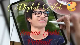 @souravjvlogs! Ipad Digital Art! Sourav Joshi Portrait! 18M Spacial! @pranavkarmakarart