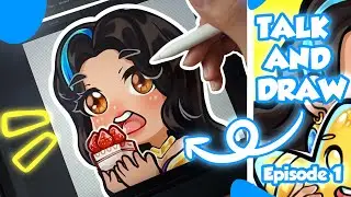Gambar Emotes Chibi di Aplikasi Clip Studio Paint | Talk and Draw Eps.01