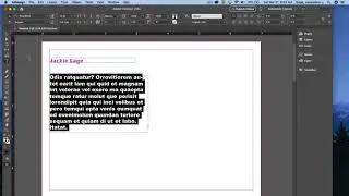 InDesign CC 2020 - Type Basics tool