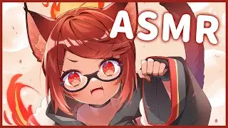 Comfy Fyre ASMR #57 (3DIO binaural softspoken, ear massage, brushing, & more)