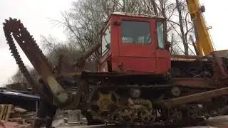 Погрузка трактора ДТ-75 бара