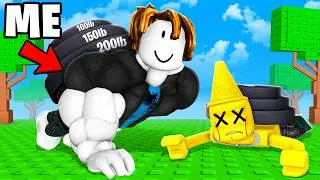 I Pretended to be a NOOB in PUSH UPS SIMULATOR, Then became the STRONGEST!