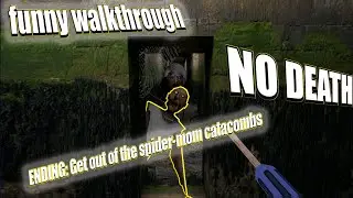 funny walkthrough of catacombs in granny, NO DEATH! смешное прохождение катакомб granny БЕЗ СМЕРТЕЙ!