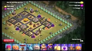 Clash of Clans - TH 9  P.E.K.K.A's playhouse 3 star attack