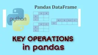 Python Pandas | Key Operations on Data Frames | Data frames Operation