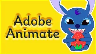 Adobe Illustrator to Animate For Beginners | Chibi Stitch Eating a Strawberry