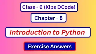 Class 6 Computer Lesson 8 Introduction to Python Question answer | dcode class 6 chapter 8 question