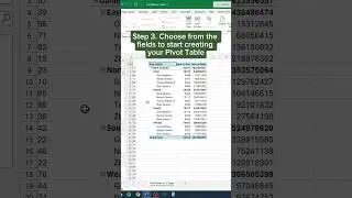 How to make a Pivot Table in 3 Steps‼️ 