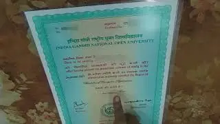 IGNOU Degree Unboxing