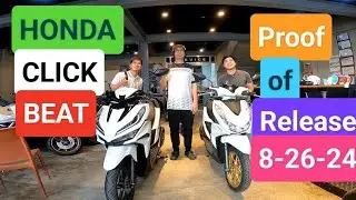 HONDA CLICK 125 AND HONDA BEAT 110 PROOF OF RELEASE AUGUST 26,2024 KIRBY MOTOVLOG
