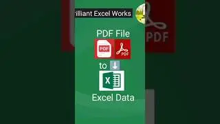 How to convert PDF file to Excel | 