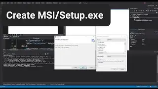 Generate MSI/Setup.exe from C#  Project with Visual Studio 2022