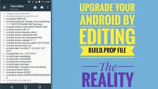 Update Your Android By Editing Build.prop File | The Reality
