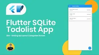 04 Setting Up Layout Categories Screen - Flutter Sqflite TodoList App Tutorial
