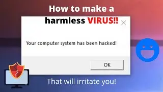 How to make a Harmless VIRUS for PC | 3 line codes | Abhicoder