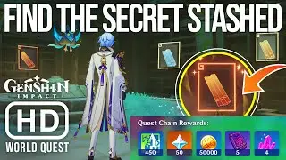 Find the secret stashed in the Arcane Archive (Word Quest Puzzle Guide) - Genshin Impact 4.4