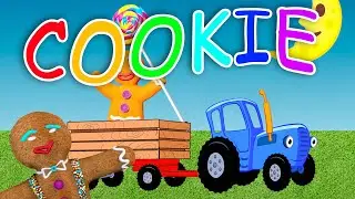Tractors for children The Blue Tractor - Educational Songs For Kids witc Cookie