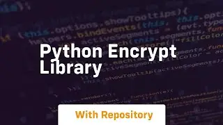 python encrypt library