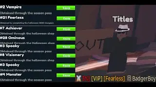 ALL NEW TITLES IN THE ELEMENTAL DUNGEONS HALLOWEEN UPDATE !?!??