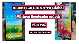 Redmi 12C China To Global without Bootloader unlock After Dead Logo Hang Fixing ✅