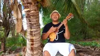 Sing your custom song with my ukulele at the beach