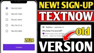 How to create textnow account 2024 | textnow sign up problem fix 2024 | TextNow account create