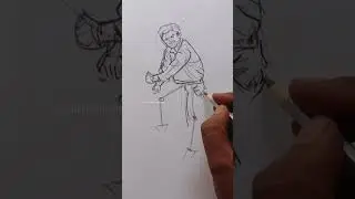Quick Gesture Drawing ❤️ #paintwithroshan #art #drawing