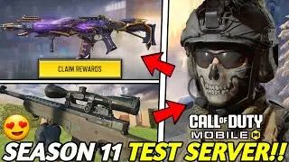 *NEW* Season 11 Test Server + 3 New Weapons + Free Legendary? + New Features & Settings! Codm!